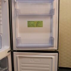 アズマ冷蔵庫　170L 2021年製　MR-GL170A アズマ ガラストップ 170L 2ドア冷蔵庫 MR-GL170A ブラック