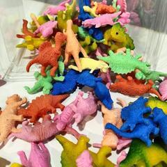 【決まりました】懐かしおもちゃカラフル恐竜（全92個） - 熊本市