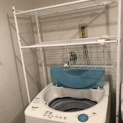 【値下げ】洗濯機 4.5kg SHARP製 + 洗濯ラック