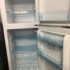 ☆中古 激安！！￥11,800！！＜目玉商品！＞Abitelax　138㍑2ドア冷蔵庫　家電　2019年製　AR-143E型　幅48cmｘ奥行53cmｘ高さ122cm　【BBL115】