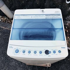 🧡❄ウィンターセール❄🩰2018年式★ハイアール★JW-C55CK★5.5kg★全自動洗濯機🎄汚れが少ないときなど、10分で洗濯「お急ぎコース」★洗濯槽ステンレス🧸1126-27
