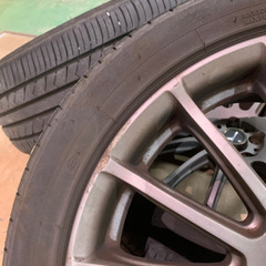 17インチホイール　タイヤ付き　溝あり