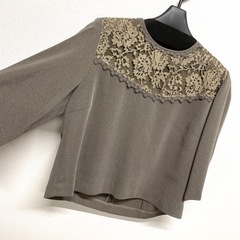 ロングスカート セットアップ  グレー　M〜L 9号〜11号 秋冬　グレー　黒