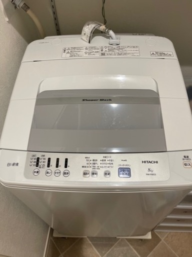 パンに 2019年製 白い約束 NW-R803 zqf2s-m50249946008 日立全自動洗濯 
