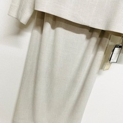 ベージュ キナリ 無地 スーツ 11号〜13号 シンプル 春夏 秋冬 白 きれい