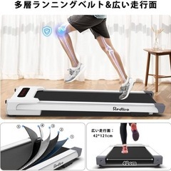 新品⭐︎配送相談承ります⭐︎ランニングマシーン ルームランナー ウォーキングマシン 省スペース 組立不要 移動キャスター リモコン付き