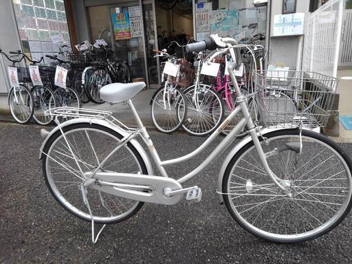中古自転車１８０４　日本製　２６インチ　３ギヤ　LEDオートライト