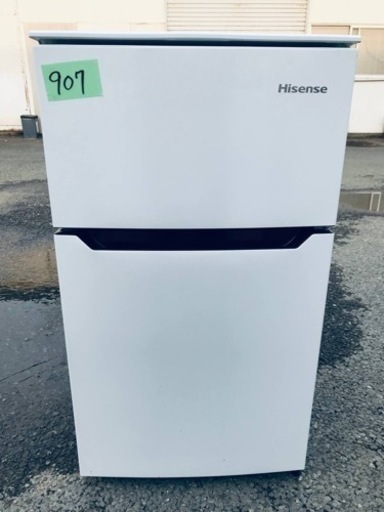✨2018年製✨907番 Hisense✨2ドア冷凍冷蔵庫✨HR-B95A‼️