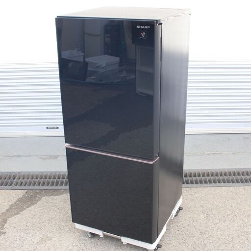 T226) ★美品★ SHARP 2ドア 137L 2019年製 ガラストップ SJ-GD14E シャープ ノンフロン冷凍冷蔵庫 冷蔵庫 単身 一人暮らし 家電 キッチン