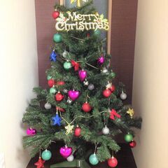120cmクリスマスツリー・電飾イルミネーションと飾りオマケ付