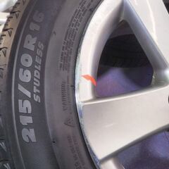 冬 VW純正 ザ ビートル【富山】16インチ  VW ワーゲン THE ビートル 215/60R16 Xアイス ミシュラン スタッドレス 中古4本 PCD112 ET37 +37