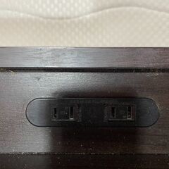 R1101　ダブルベッド　引き出し付き　