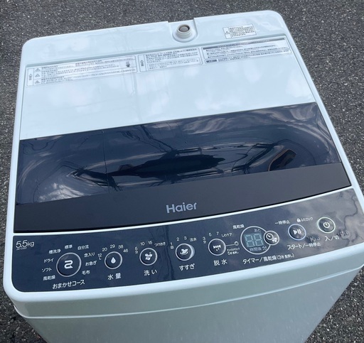 【RKGSE-648】特価！ハイアール/Haier/5.5kg/全自動洗濯機/JW-C55D/中古/2020年製/当社より近隣地域無料配達