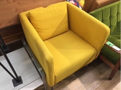 Ikea イケア の１人掛けソファー イエロー です トレファク東大阪店 トレファク東大阪店 八戸ノ里のソファ 1人用ソファ の中古あげます 譲ります ジモティーで不用品の処分