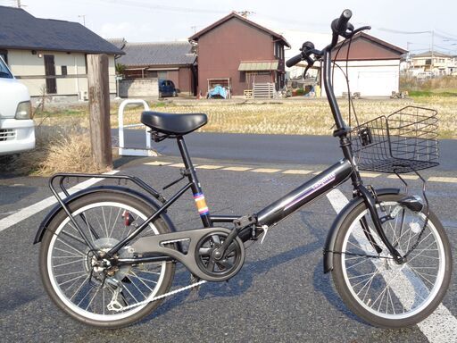 casquette 20インチ 6速 折りたたみ自転車 黒 (125)