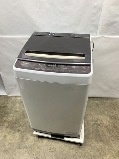 HISENSE 洗濯機 8.0kg HW-DG80A ブラウン&ホワイト-