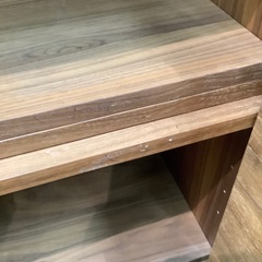 無印良品　ハイキャビネット　2枚扉・引き出し付　ダークブラウン　ガタ付き有　509