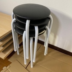 会議用テーブル4つ 椅子6つ 丸椅子4つ 値下げ中