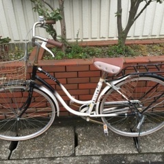 (chariyoshy 出品)27インチ　自転車　白/黒
