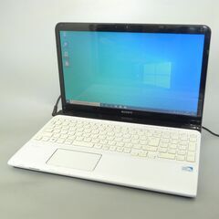 超高速SSD 中古美品 ノートパソコン 15型 SONY VAIO SVE15123CJW Pentium 4GB DVDマルチ 無線 Wi-Fi Bluetooth カメラ Win10 Office 超高速SSD 中古美品 ノートパソコン 15型 SONY VAIO SVE15123CJW