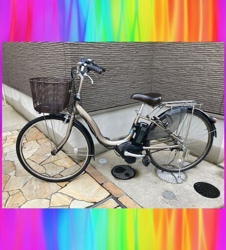 2017バッテリーほぼ新品！ヤマハ　パスナチュラ　8.7Ah　26インチ　 電動自転車　電動アシスト自転車　1017④