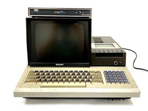【レトロ】 シャープ パーソナルコンピューター レトロPC、ＰＣＧ８０００　セット　ヴィンテージ　パソコン