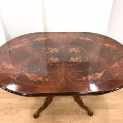 ダイニングセット アンティーク調 テーブル イス2脚セット リビング 応接間 高級感 クラシック 家具 洋風