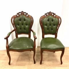 ダイニングセット アンティーク調 テーブル イス2脚セット リビング 応接間 高級感 クラシック 家具 洋風