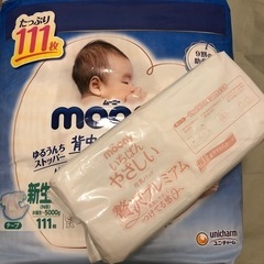 【ネット決済】新生児用オムツ111枚＋母乳パッド50枚くらい