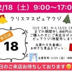 12/18（土）9:00〜17:00