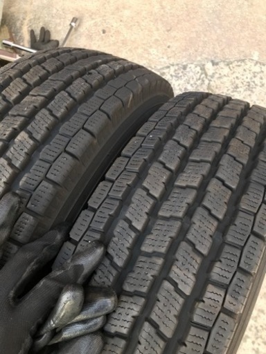 いすず　エルフ　スタッドレスホイールセット　中古6本