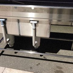 ⭐︎中古品　フジマック　2槽水切りシンク　1350×600×800mm  厨房機器⭐︎