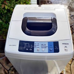 🧡❄ウィンターセール❄🩰2017年式★日立★NW-50A★5.0kg★全自動洗濯機🎄低水位で洗ったあと水を追加して通常の水位で洗う「2ステップウォッシュ」を採用🧸1126-39