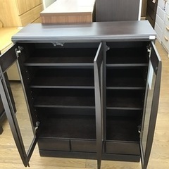 LK-72【ご来店頂ける方限定】ガラスキャビネット　ブラウン LK-72【ご来店頂ける方限定】ガラスキャビネット ブラウン