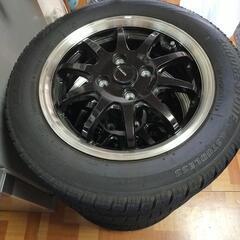 155/65/r14 タイヤ ホイールセット　ブリジストン　スタ...