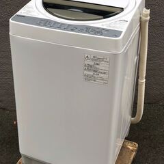㊵【税込み】東芝 7kg 全自動洗濯機 AW-7G6 18年製【...