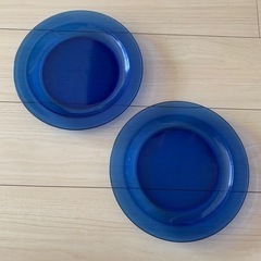 アフタヌーンティー皿セットフランス製　青、プレート
