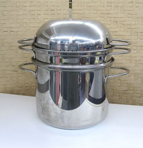 中古品】 ラゴスティーナ LAGOSTINA パスタ鍋 パスタロボ 22cm