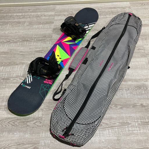 ★スノーボード K2 ケーツー VAVA VOOM 143 / ビンディング　SALOMON　サロモン　CODE　カバー付き　板 スノボ　 3セット★B1AZ0204