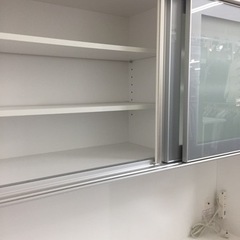 ニトリ2枚スライド扉レンジボード（ホワイト）です。【トレファク東 
