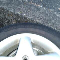 DUNLOP WINTERMAX 175/80R15 4本　バリ山スタッドレスタイヤとアルミホイール　パジェロミニ、テリオスキッドで使用