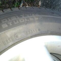 DUNLOP WINTERMAX 175/80R15 4本　バリ山スタッドレスタイヤとアルミホイール　パジェロミニ、テリオスキッドで使用