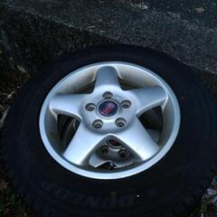 DUNLOP WINTERMAX 175/80R15 4本　バリ山スタッドレスタイヤとアルミホイール　パジェロミニ、テリオスキッドで使用