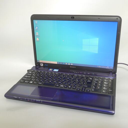 新品SSD パープル 紫 ノートパソコン 中古良品 15型 SONY VAIO VPCCB39FJ 第2世代Core i5 8GB Blu-ray 無線 Bluetooth Win10 Office