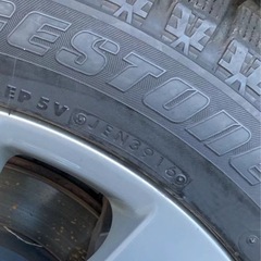 ブリジストンブリザックスタンドレスタイヤ、ホイール付き4本セット