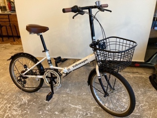 美品)Volkswagen変速折りたたみ自転車