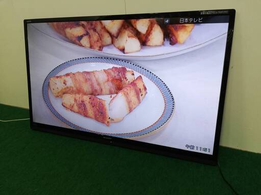 中古 訳あり SHARP  LC-60W7 60V型液晶テレビ 自立スタンド＆リモコン欠品 松戸保管品