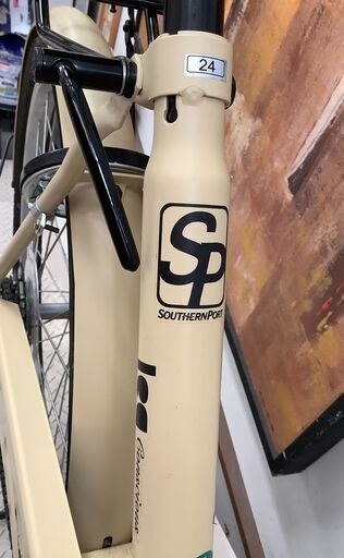 SOUTHERNPORT 自転車 leg conscious 24インチ 変速あり クリームカラー【ユーズドユーズ名古屋天白店】 J1354