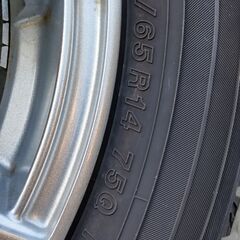 【終了】◆走行少なめ◆軽自動車用スタッドレスタイヤ『ヨコハマ・アイスガード6（IG60）155/65R14』アルミホイール付き4本セット・手渡し希望