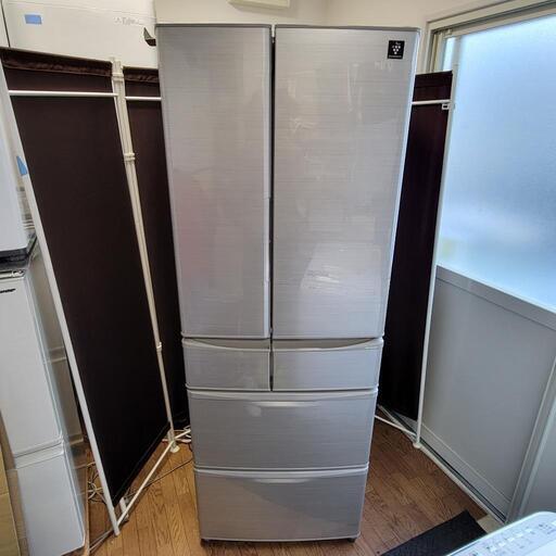 ‍♂️売約済み❌関西エリア無料配送⭕2018年製 プラズマクラスター♪SHARP 455L 6ドア 冷蔵庫 自動製氷付き
